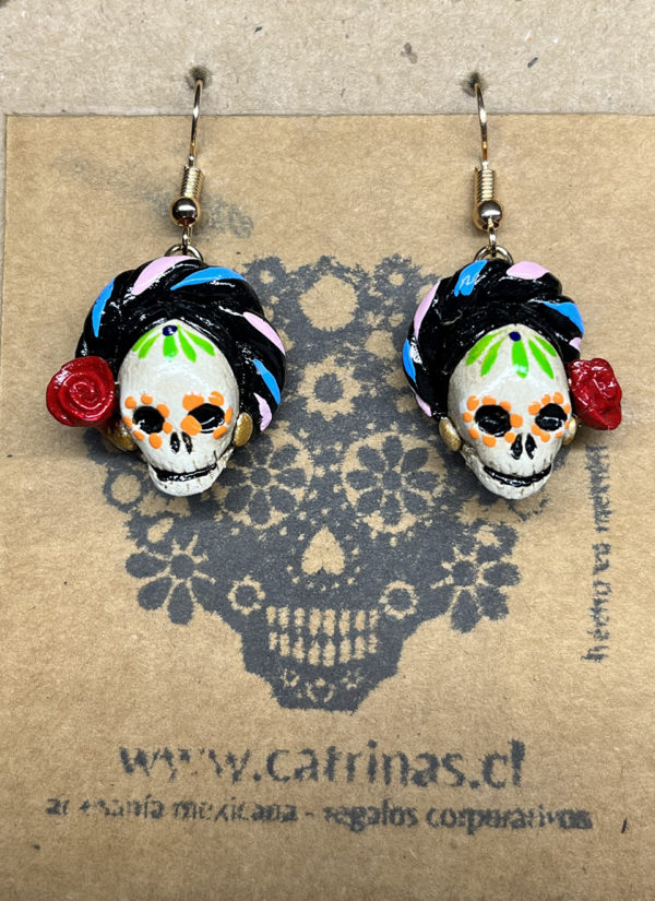 Arete Catrina Frida Kahlo V Catrinas Artesan A Y Cultura