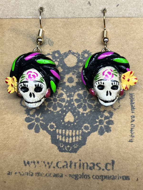 Arete Catrina Frida Kahlo V Catrinas Artesan A Y Cultura