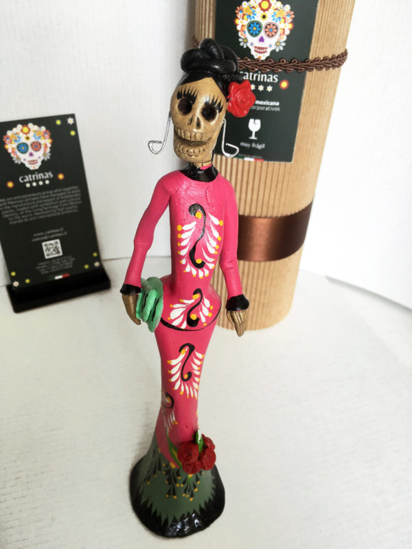 Catrina Mexicana Maestra Guinda