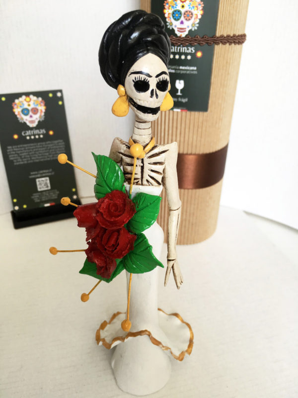 Catrina Mexicana Novia Blanca Rosas 1