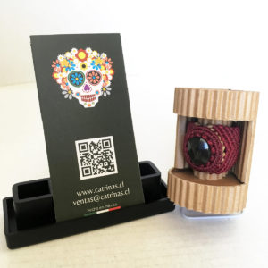 Catrina Mexicana Anillo Macrame r15