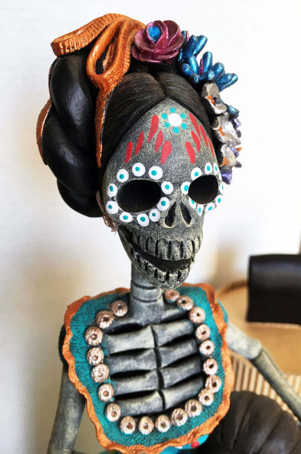 Catrina Mexicana Vasija Barro