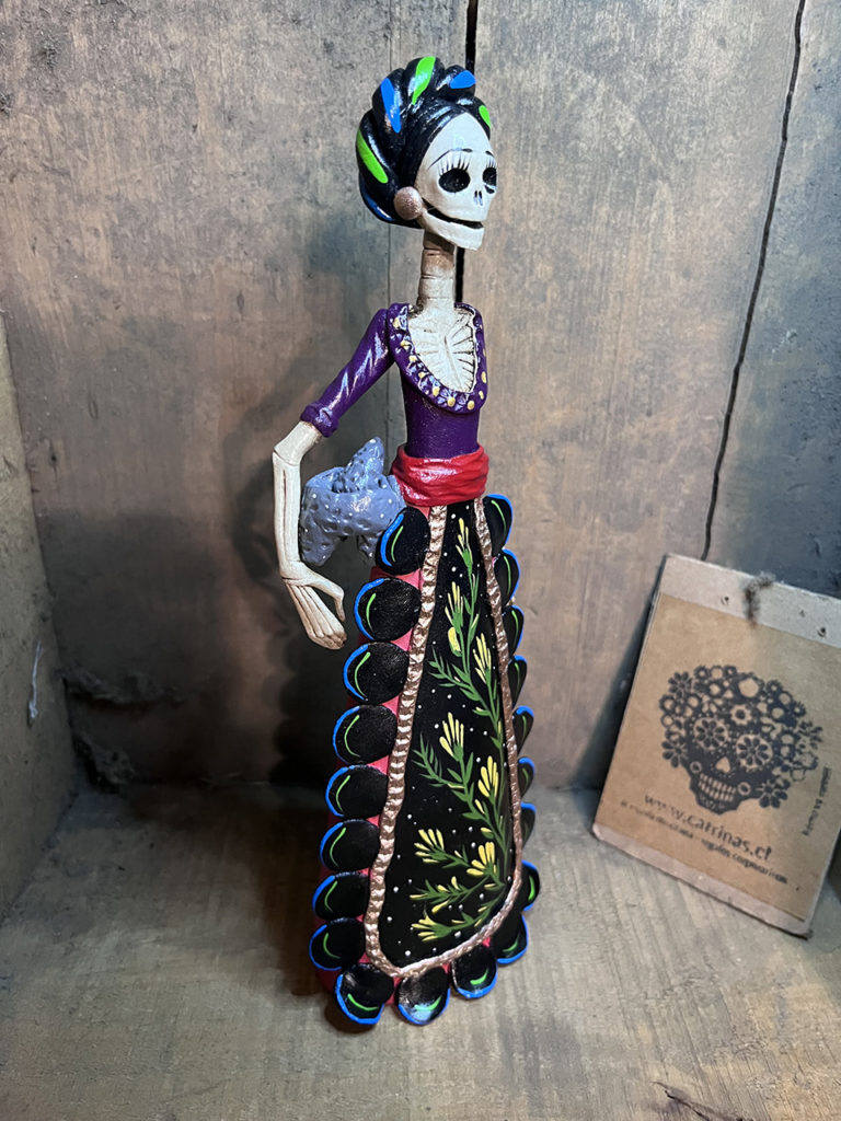 Catrina Frida Kahlo Kiara 🦋 Catrinas Artesanía Y Cultura Mexicana